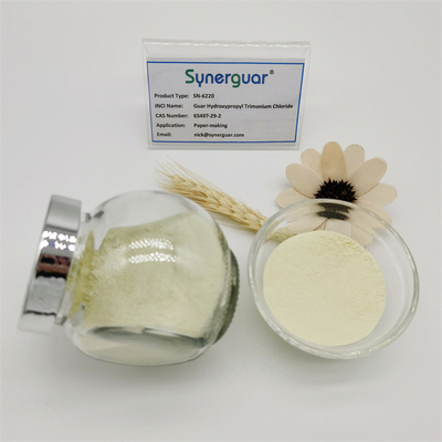 Το Basic Self Hydrating Gum Guar έχει υψηλό ιξώδες και μεσαίο βαθμό υποκατάστασης για την παραγωγή χαρτιού