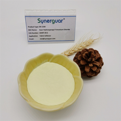 Το Senior Self Hydrating Cionic Guar Gum έχει υψηλό ιξώδες και μεσαίο βαθμό υποκατάστασης για μαλακτικό υφασμάτων