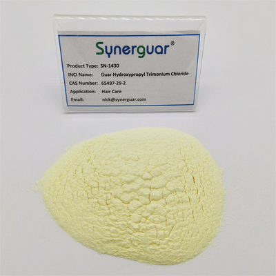 Senior Guar Gum υψηλής ποιότητας έχει υψηλό ιξώδες και μεσαίο βαθμό υποκατάστασης για την περιποίηση των μαλλιών