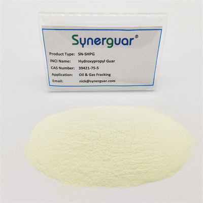 Hydroxypropyl Guar γόμμα με υψηλό - η ποιότητα έχει το έξοχο υψηλό ιξώδες και το μέσο βαθμό αντικατάστασης για το πετρέλαιο Fracking