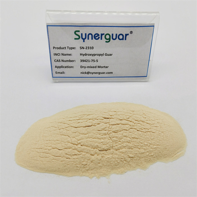 Η Hydroxypropyl Guar γόμμα με οικονομικώς αποδοτικό έχει το μέσο ιξώδες και τον ανώτερο βαθμό αντικατάστασης για το ξηρός-μικτό κονίαμα
