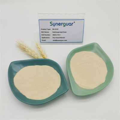 Η Hydroxypropyl Guar γόμμα με οικονομικώς αποδοτικό έχει το μέσο ιξώδες και τον ανώτερο βαθμό αντικατάστασης για το ξηρός-μικτό κονίαμα