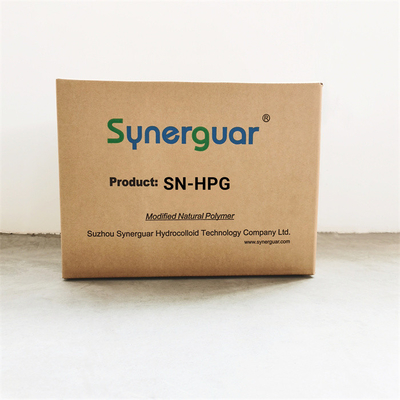 Η Hydroxypropyl Guar γόμμα με την υψηλή απόδοση δαπανών έχει το υψηλό ιξώδες και το μέσο βαθμό αντικατάστασης για το πετρέλαιο Fracking